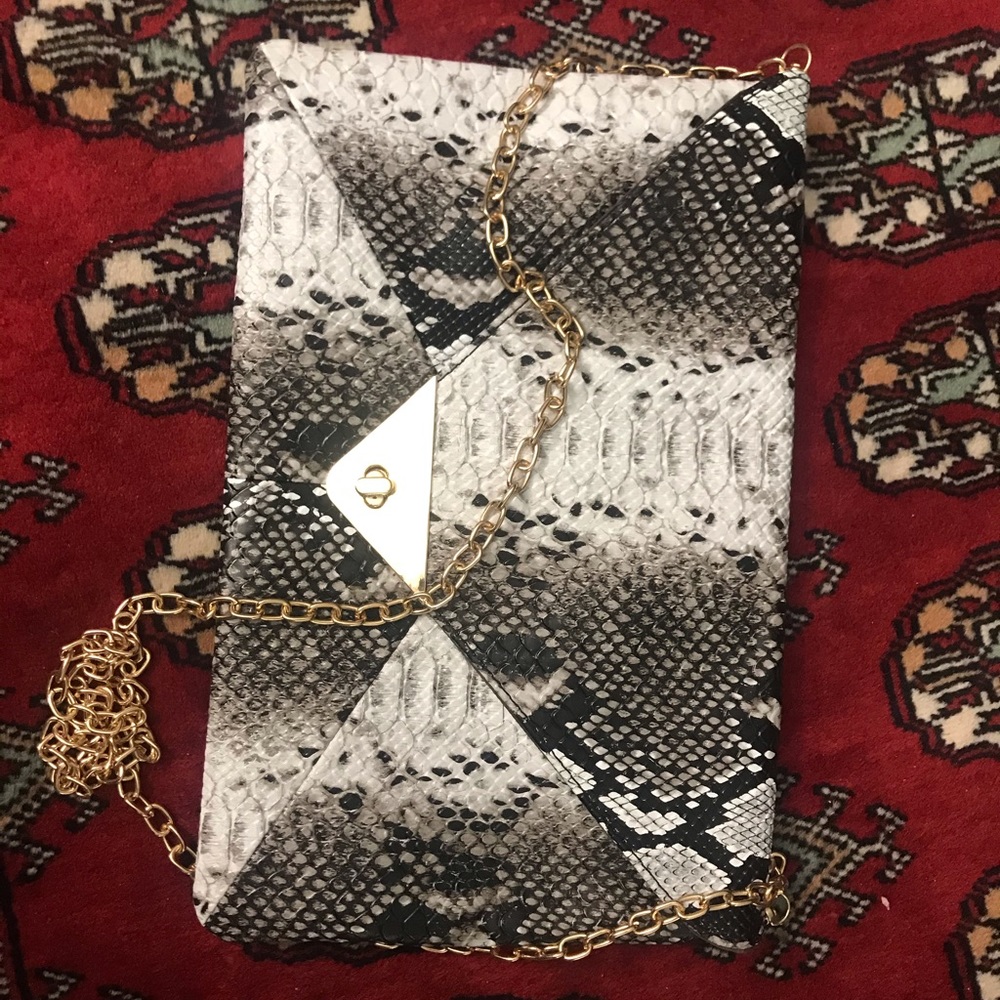 Aldo snake skin print bag